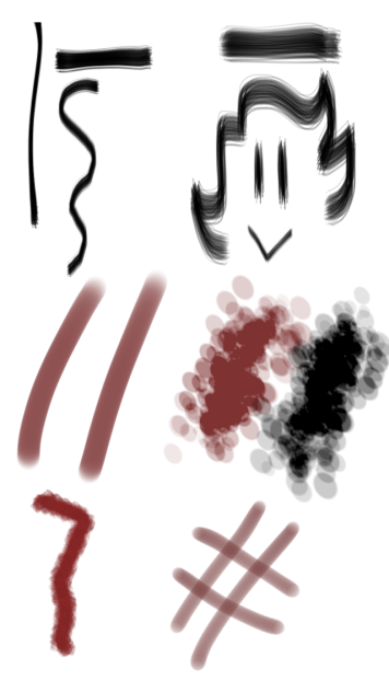 How the brushes look like