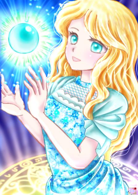 クリスタルのオーレリア（背景付き）