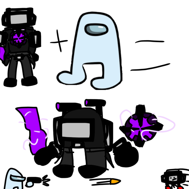 titan tvman + amogus