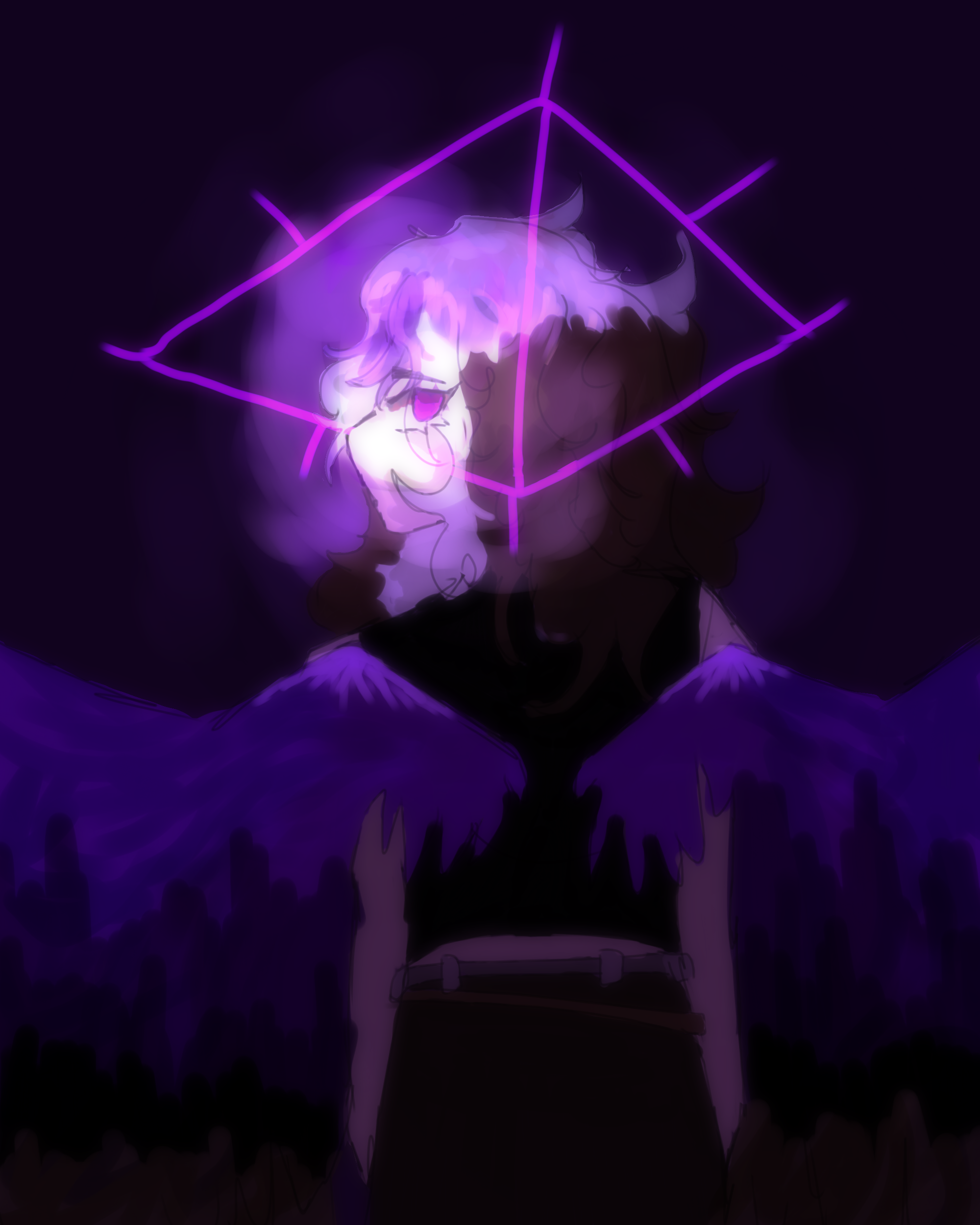 The eye in the dark - ibisPaint