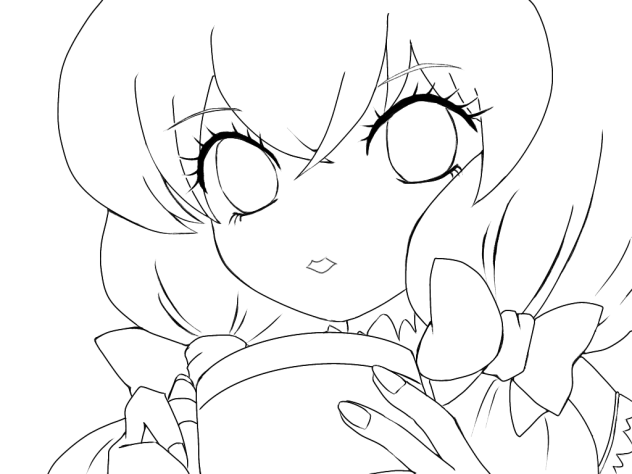 ぬりえ＊ふぅ、ふぅ