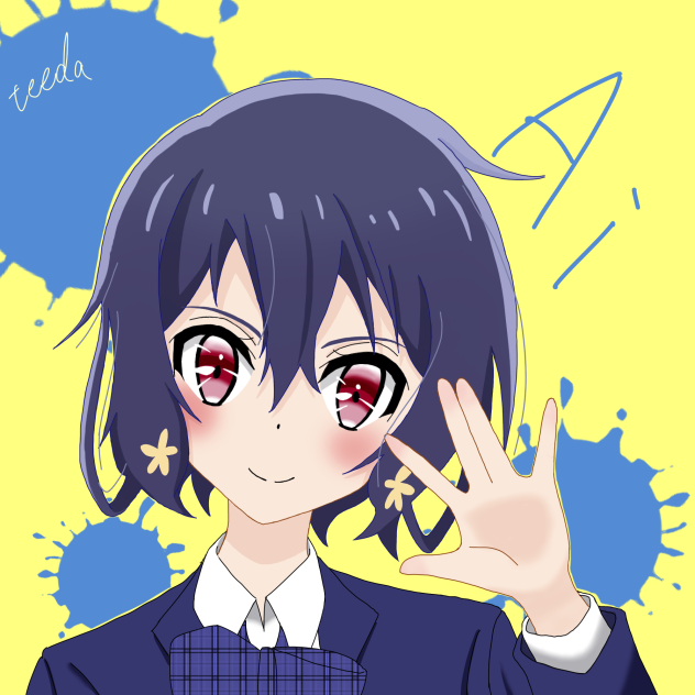 ゾンビランドサガ 水野愛 スマートアートプリント（A4） ゾンビランド