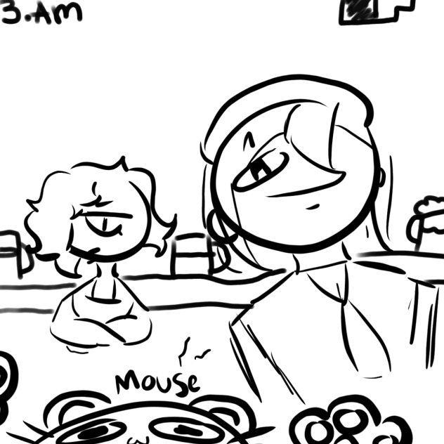 we met him in the bar-