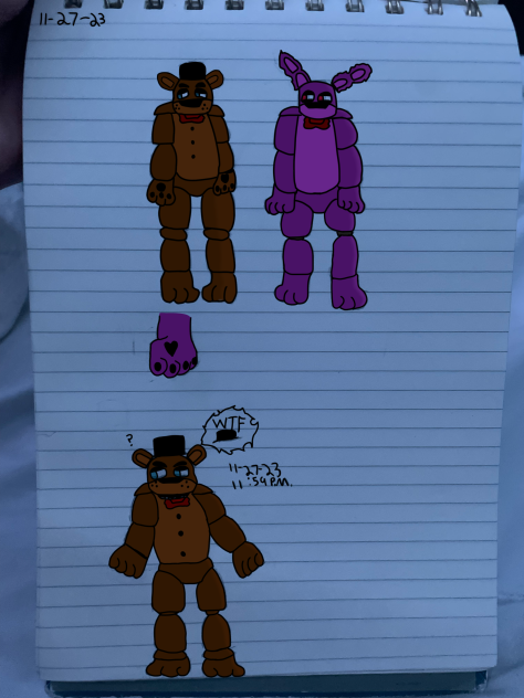 Random page from notebook