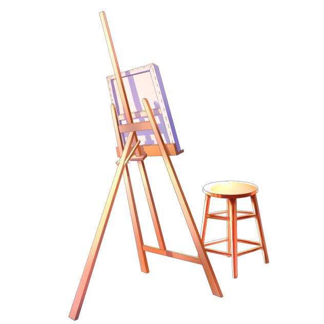 Easel & chair