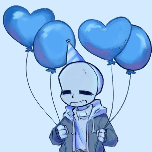 Blueish birthday ig