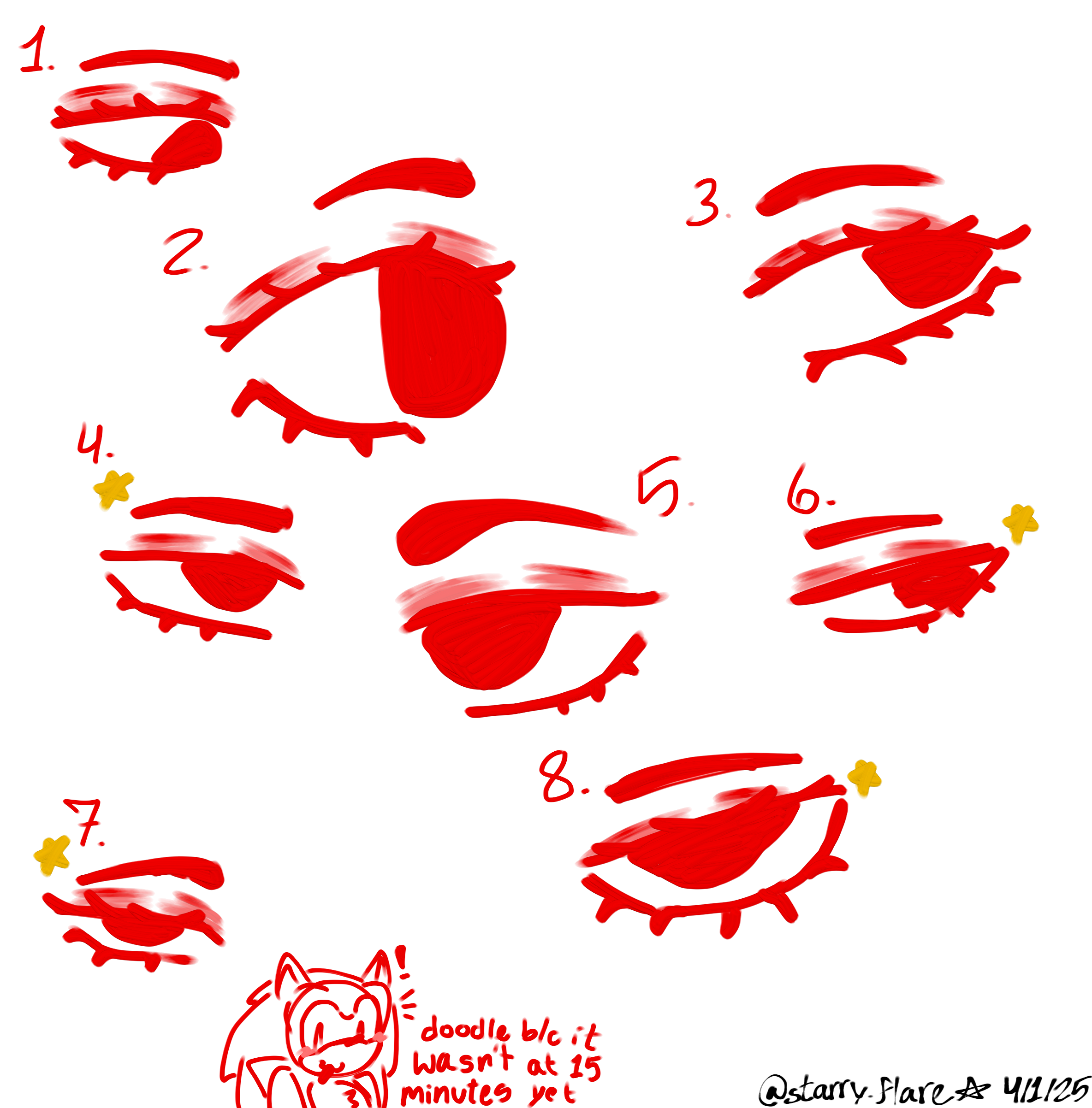 random eye practice - ibisPaint