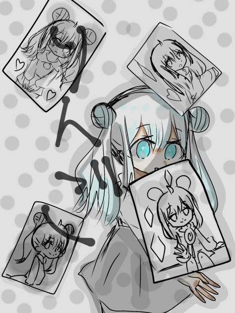 りんごが描いたよー！