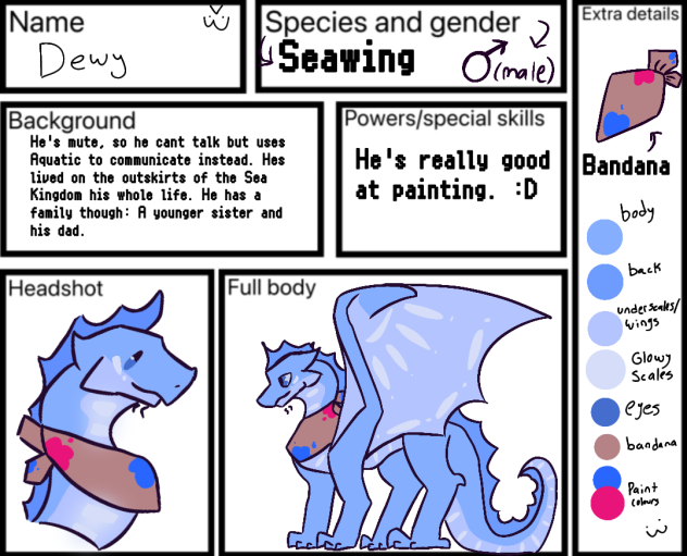 Cs for 'The Blue Egg'