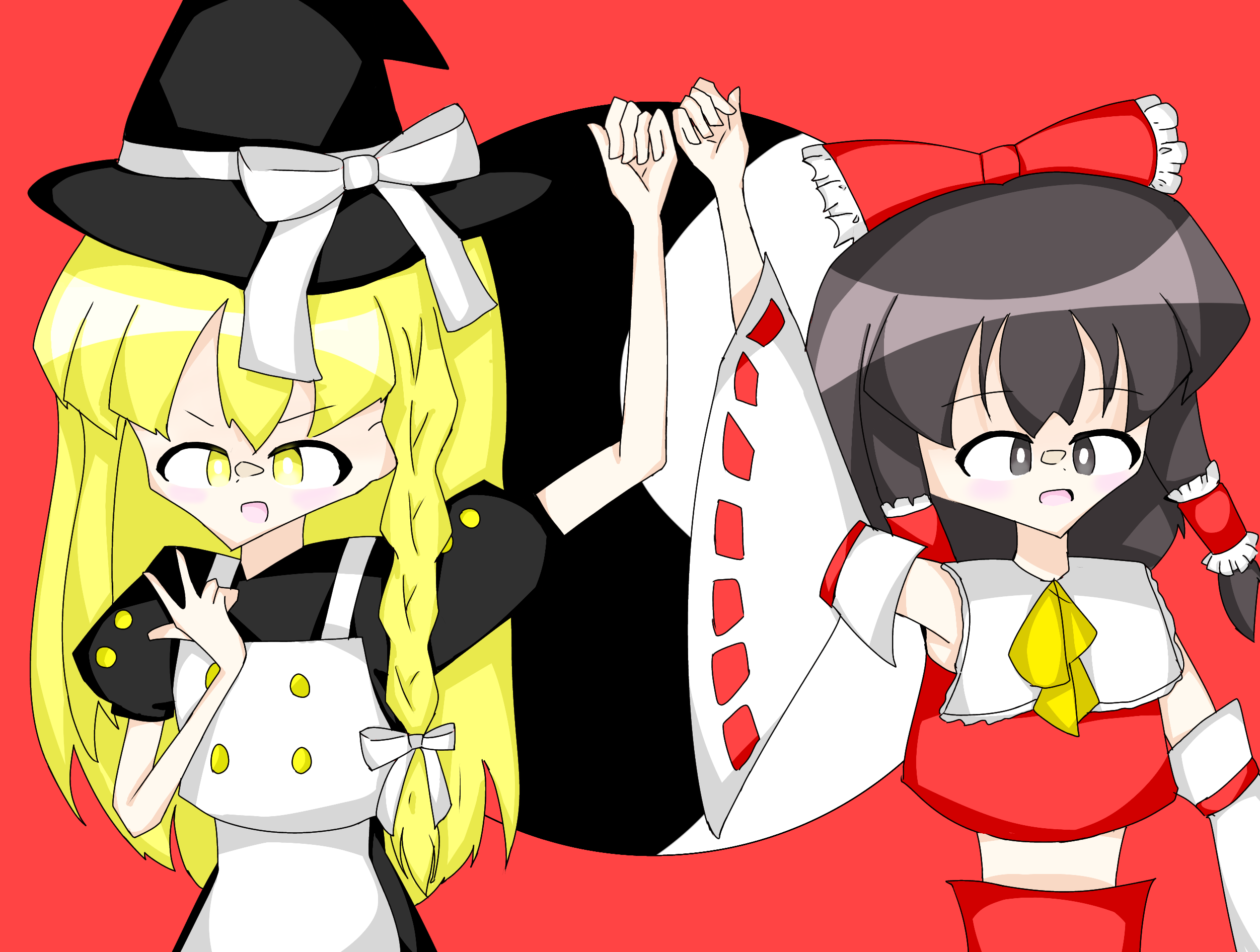 【chaos】異変解決 博麗 霊夢 霧雨 魔理沙 SP 東方 霊夢と魔理沙 異変解決！ - ibisPaint