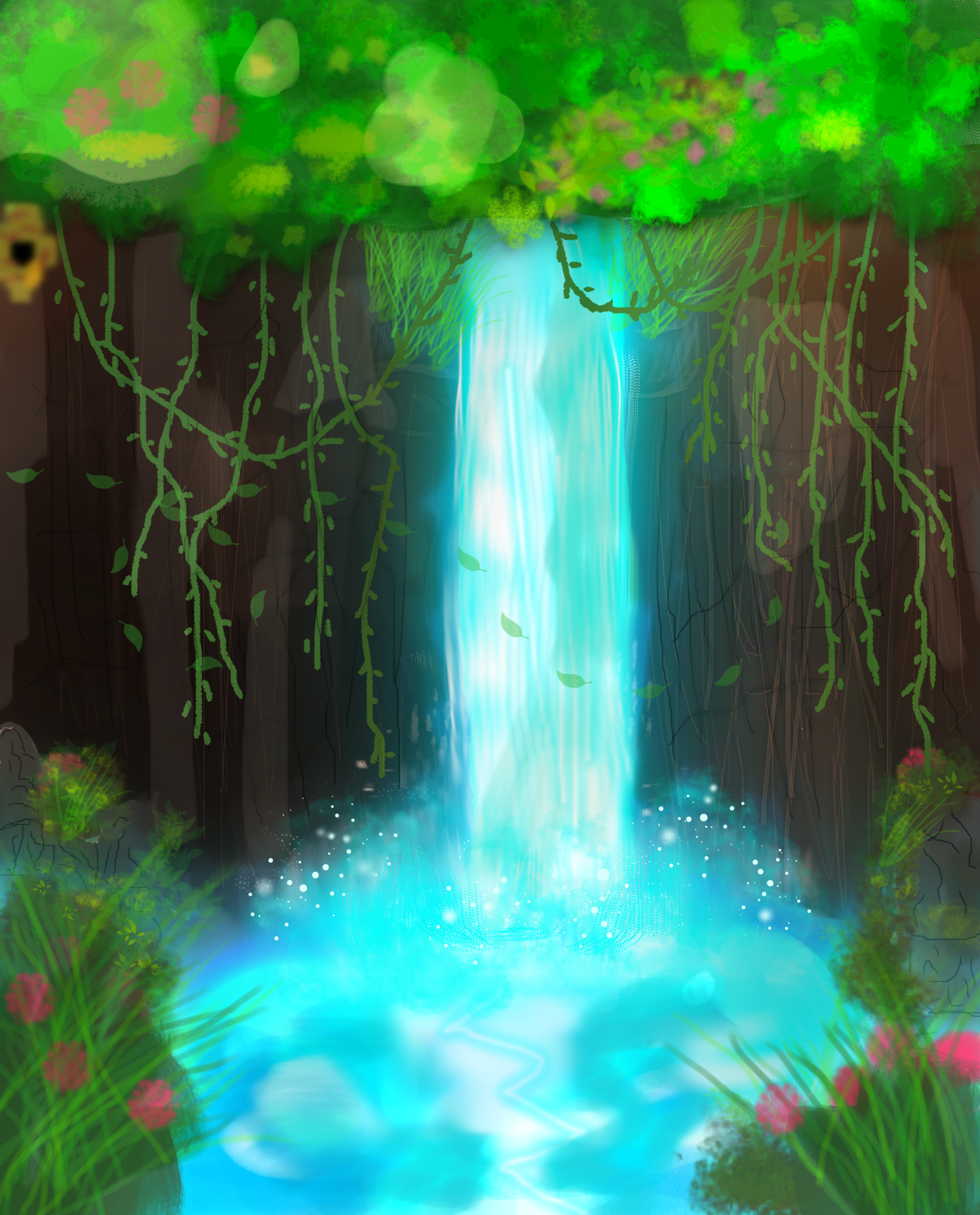 Wisdom Waterfall ( ️ ω ️)💦 - ibisPaint