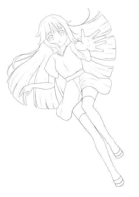 Girl OC LineArt