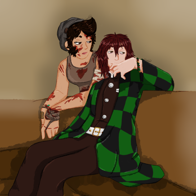 Talia and Oliver on Halloween