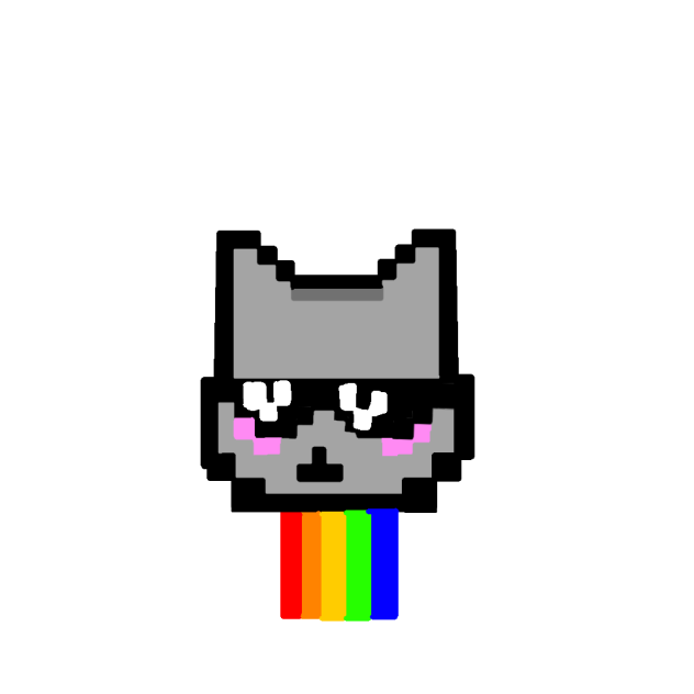 Pixel cat 🏳️‍🌈🐱