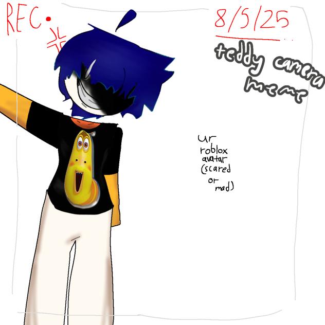 Camera inside teddy meme