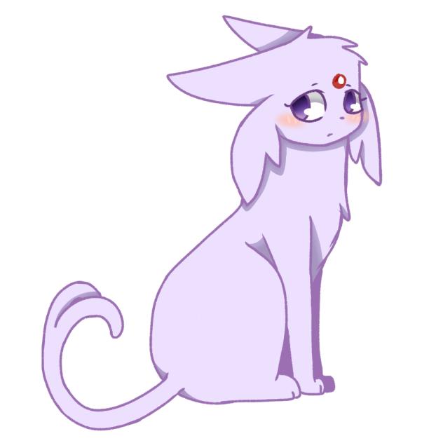 Cute Espeon drawing