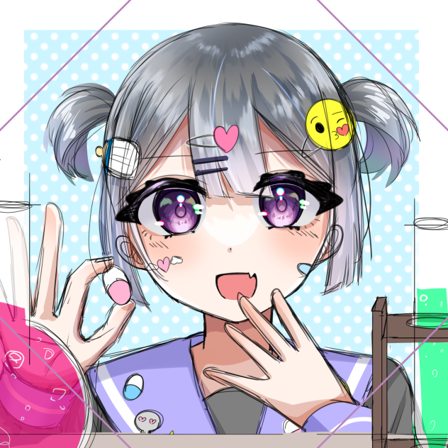 女の子　ラフ！