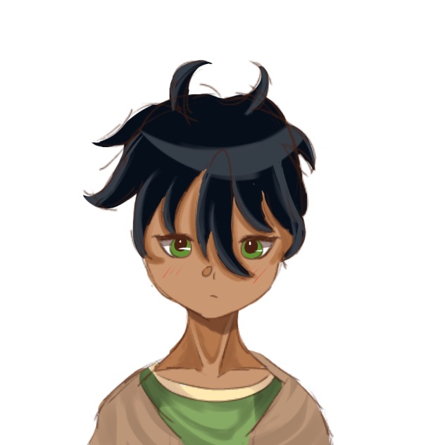 trying to draw anime