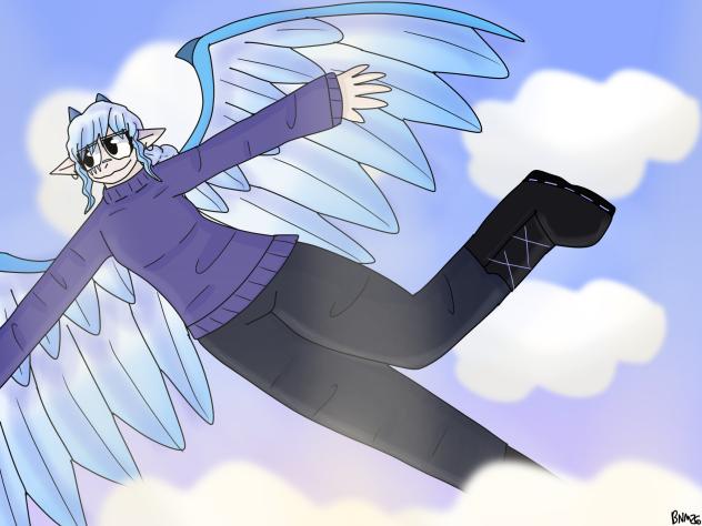 My oc is flying!
