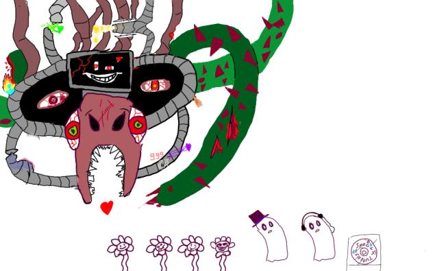GORE omega flowey and some other stuff - ibisPaint