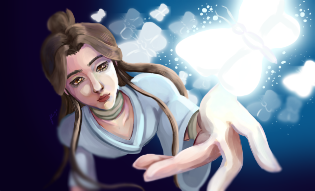 Xie Lian with Hue Chengs butterflies