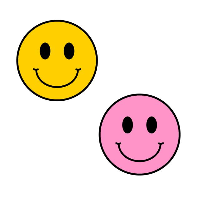 Y2k smiley face stickers