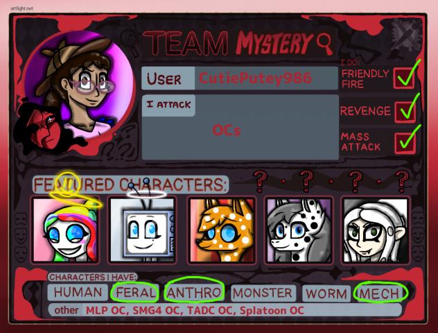 Art Fight 2026; Team Mystery