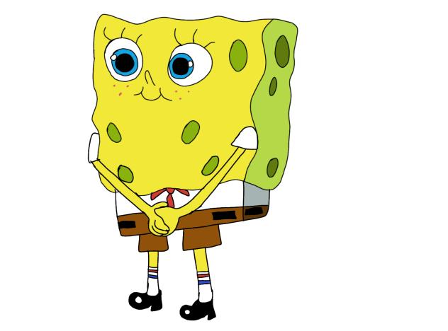 spongebob cute face