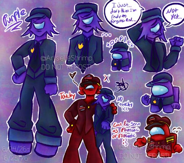 Purple & Red Among Us Show