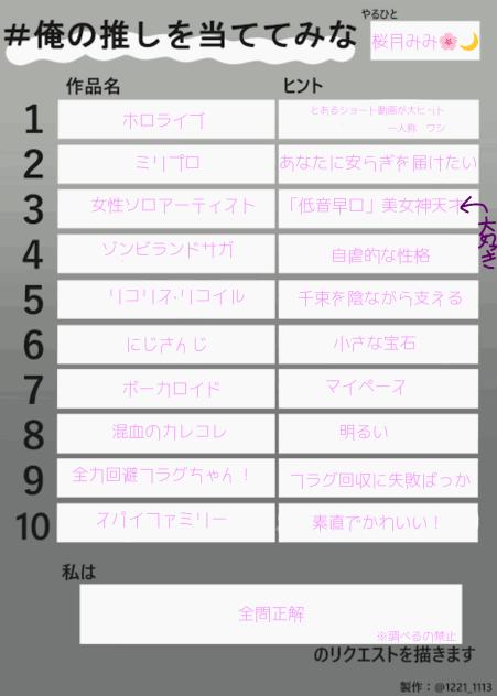 推しら！
