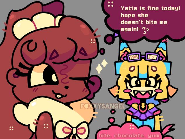 bite. chocolate. yum