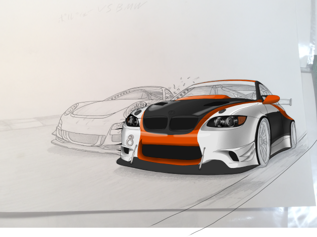 BMW E92M3-ポルシェGT3