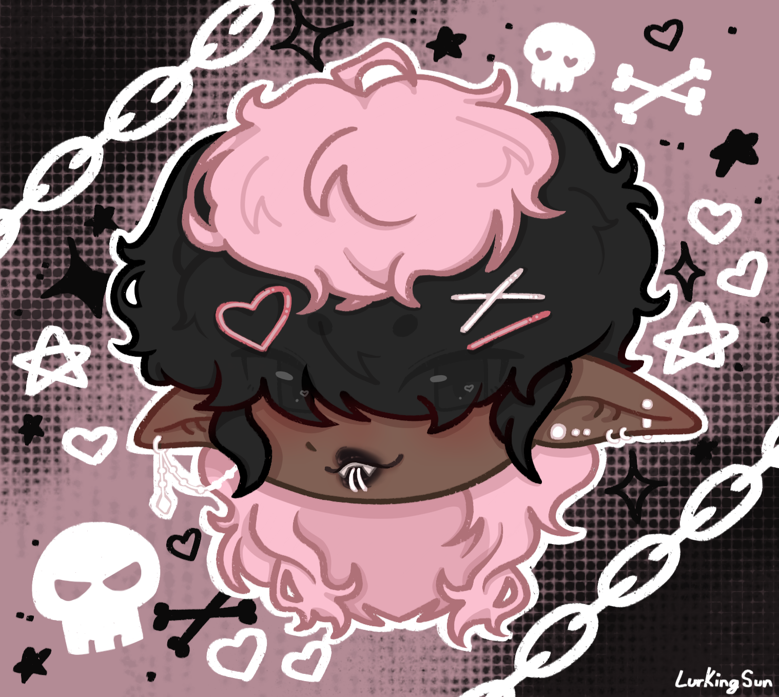 Chibi headshot comm ($2) - ibisPaint