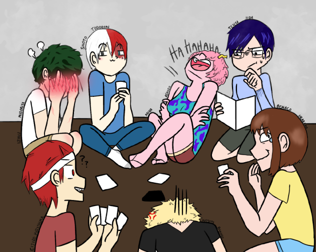 BNHA playing cards against humanity
