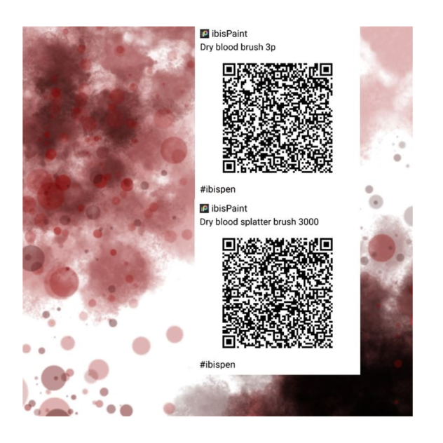 dry blood brush