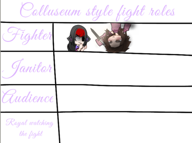 ☾𓁹☠︎︎coliseum fight collab☠︎︎𓁹☽