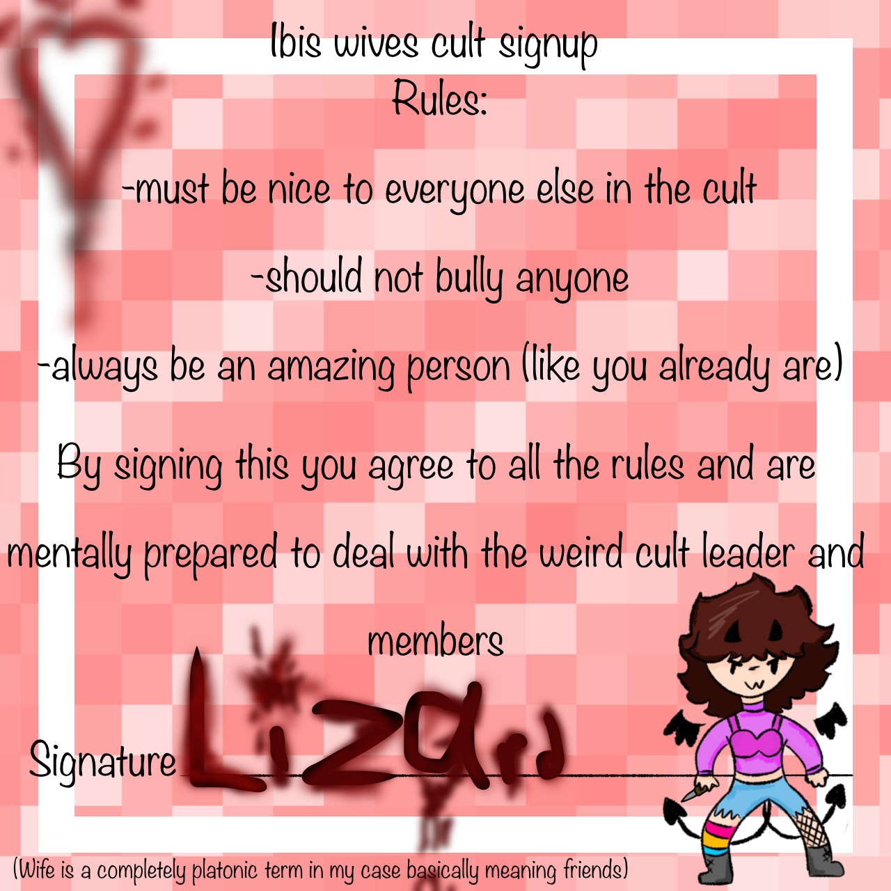 Signed with BLOOD - ibisPaint