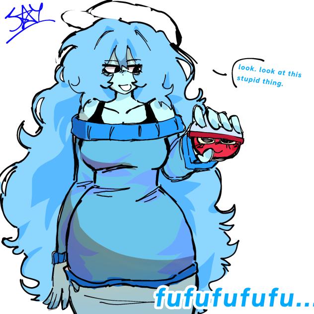 Connie holding a gachapon