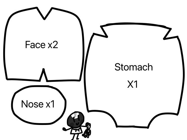 Dandy’s World Dog Plush template pt2