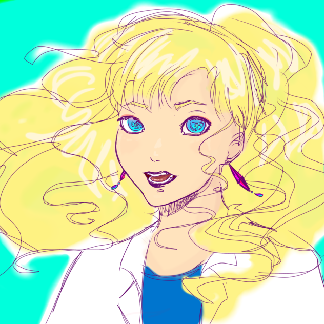 speed drawn anime character