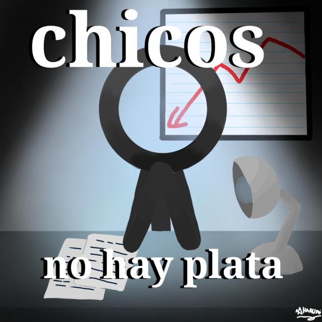 Chicos no hay plata-Alan Becker meme