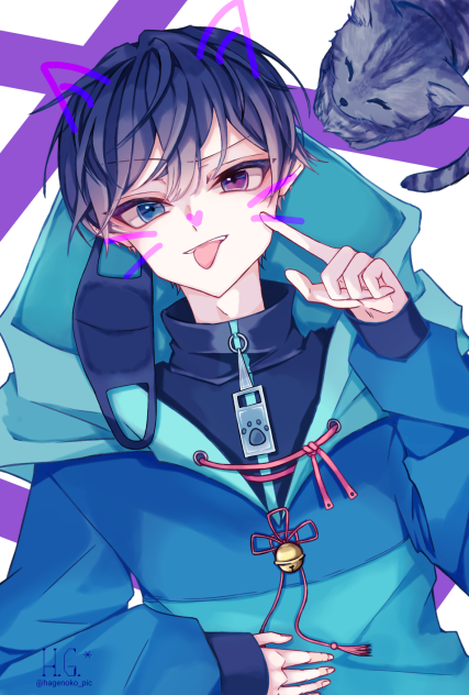 猫 × 創作男子
