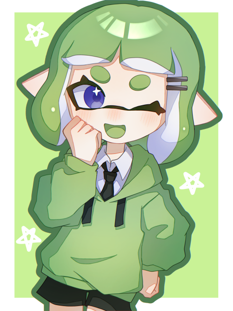 うぃんく！・ω - ☆ - ibisPaint