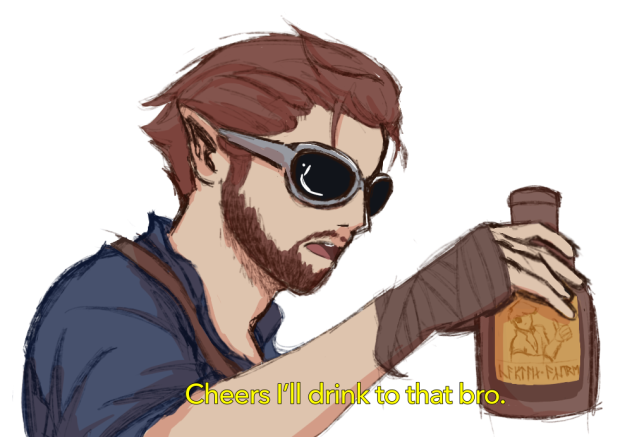 Cheers I’ll drink to that bro