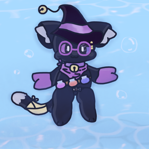 Under the water 💦🐈‍⬛🪄