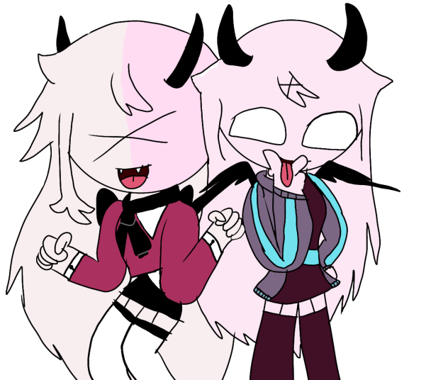 Siblings!!!! Selene and Razazy - ibisPaint