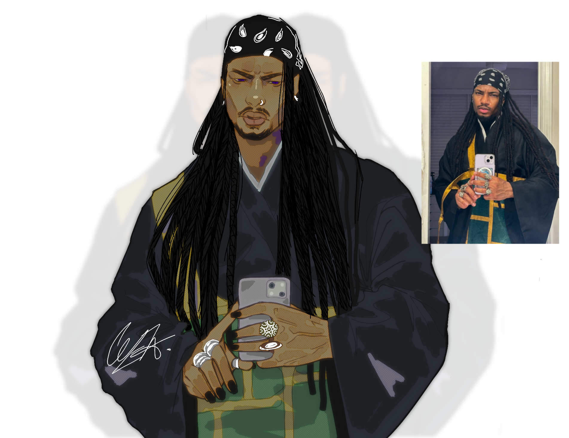 cool looking guy - ibisPaint