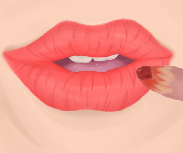realistic tiger inspired lips
