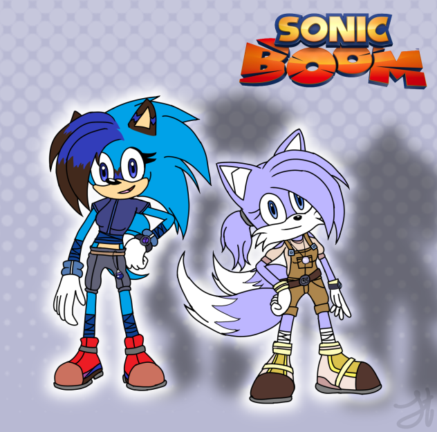 Sonic boom version of blue and armin