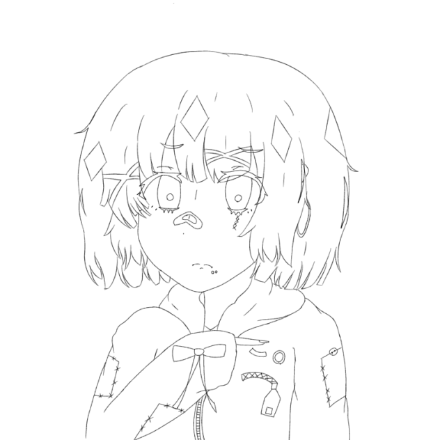 心臓病さん 線画 ベタなし